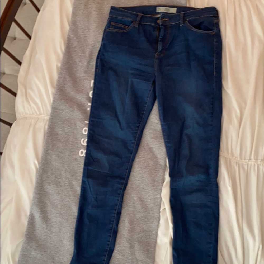 top shop “leigh” moto jeans